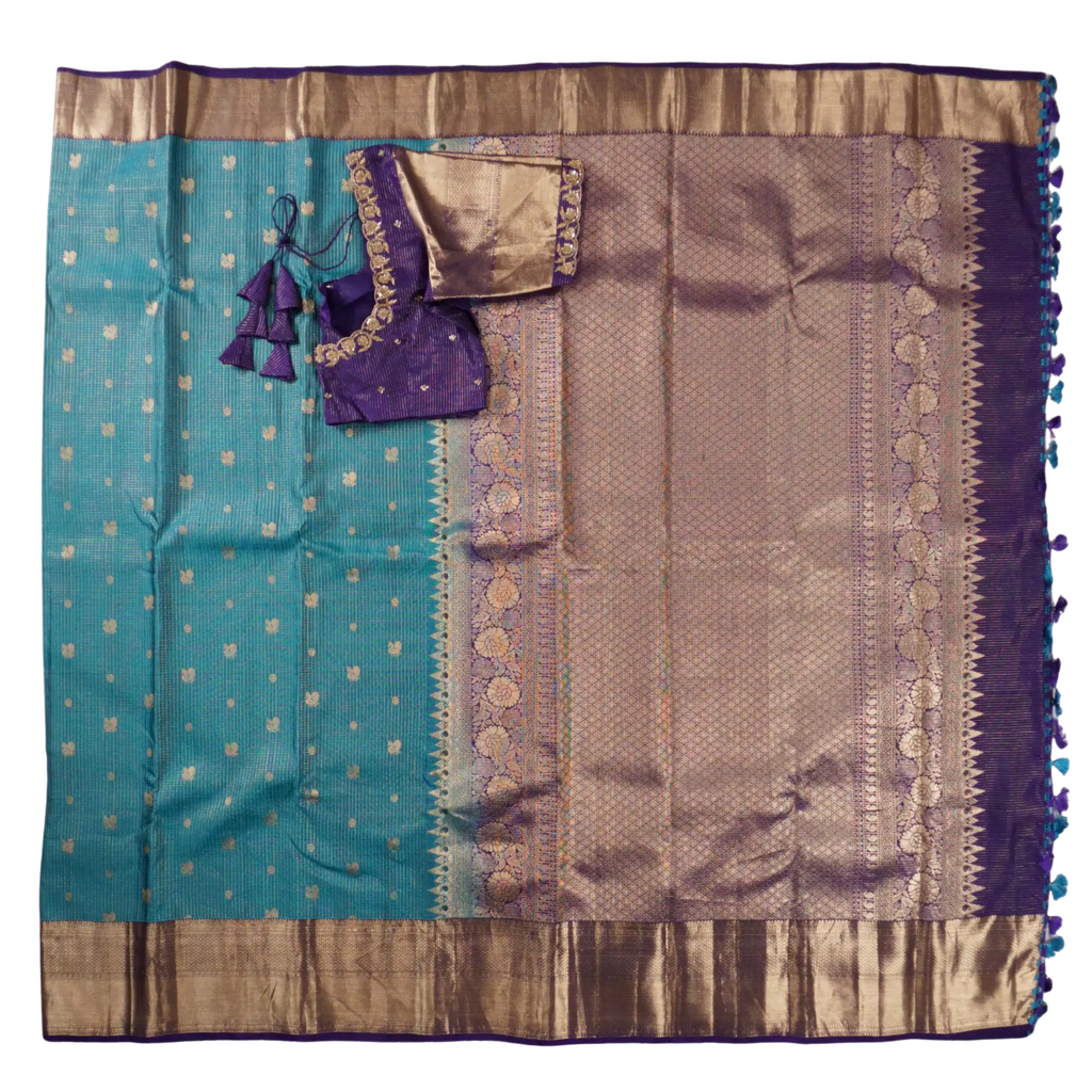 Kavitha - Blue and Purple