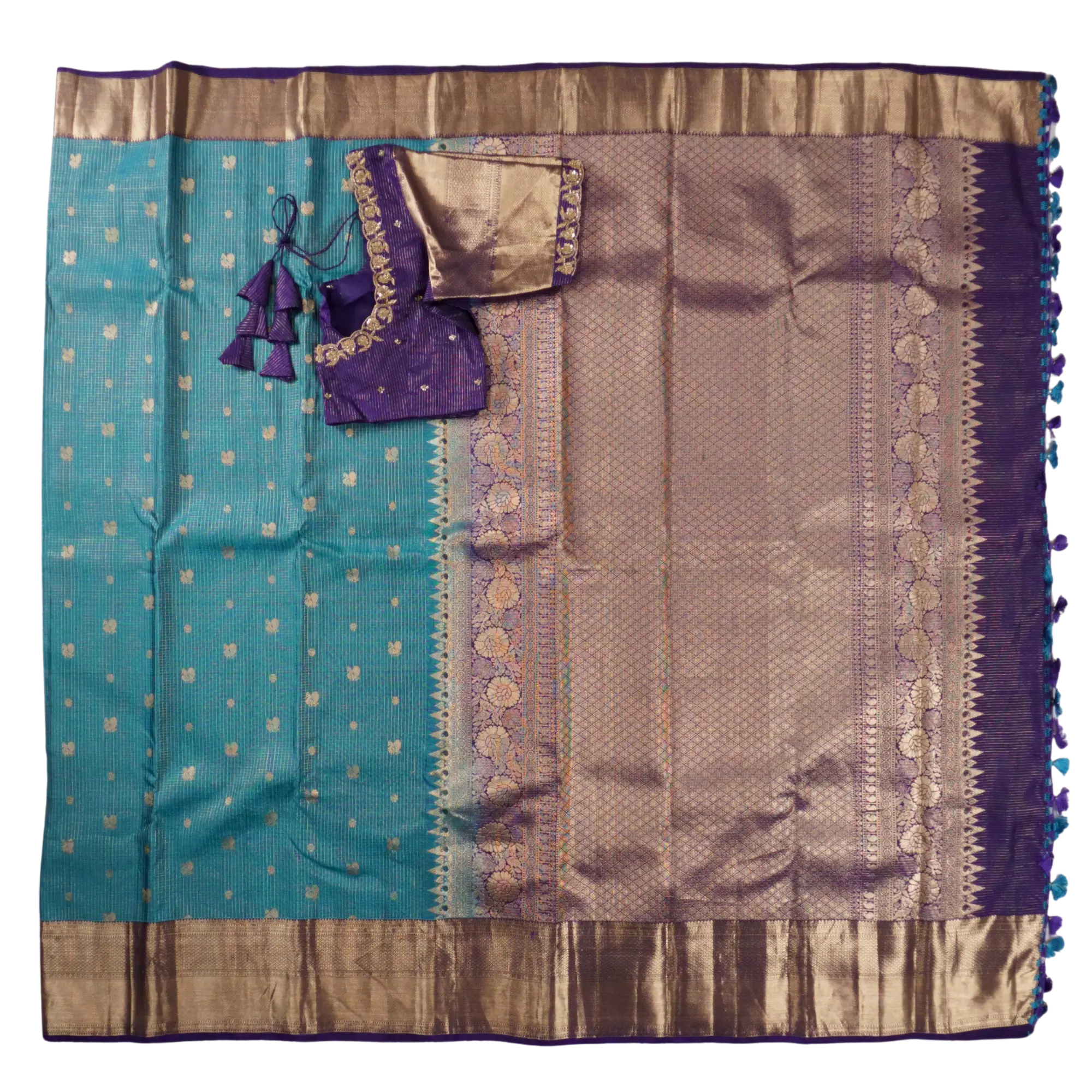 Kavitha - Blue and Purple