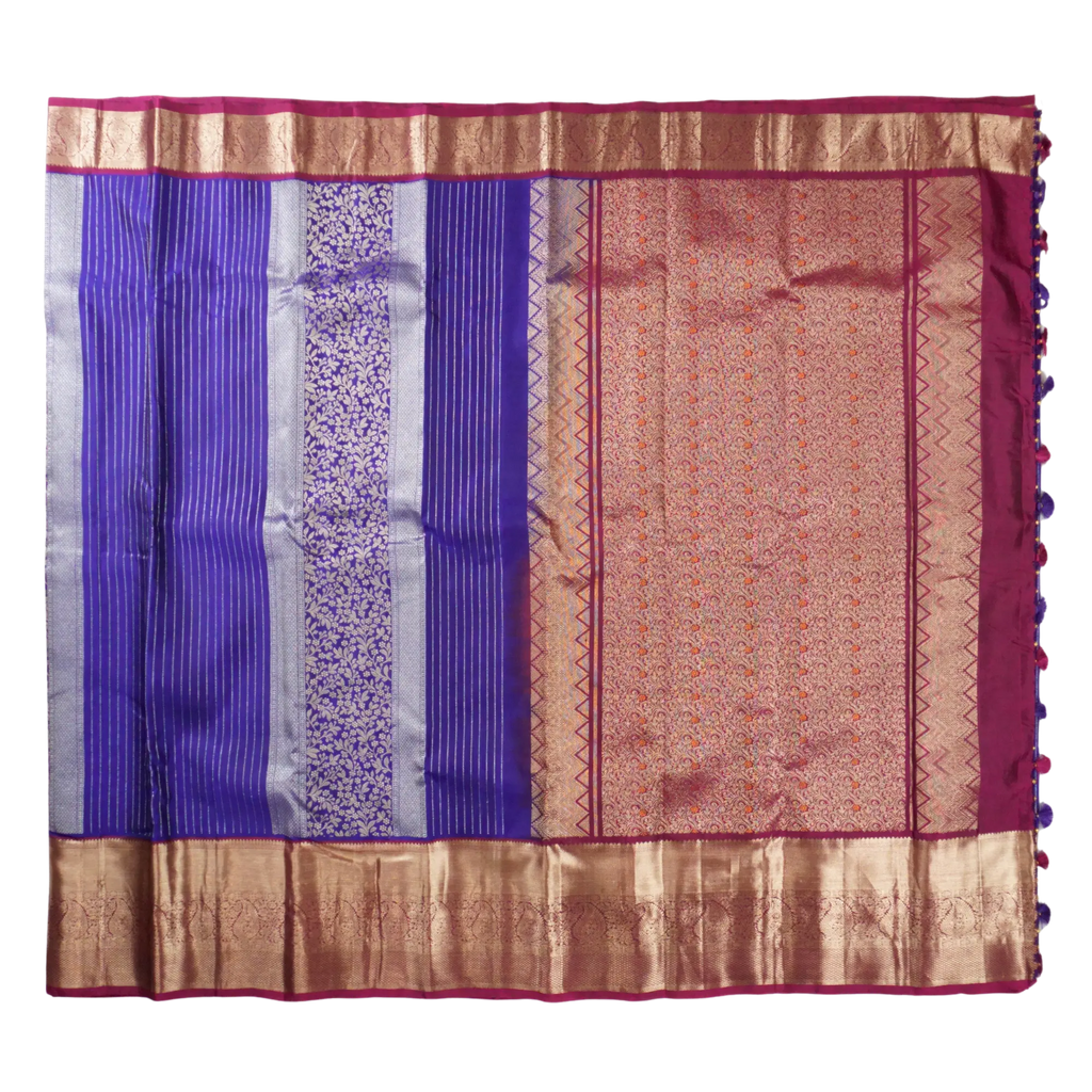 Neelam - Deep Blue and Magenta