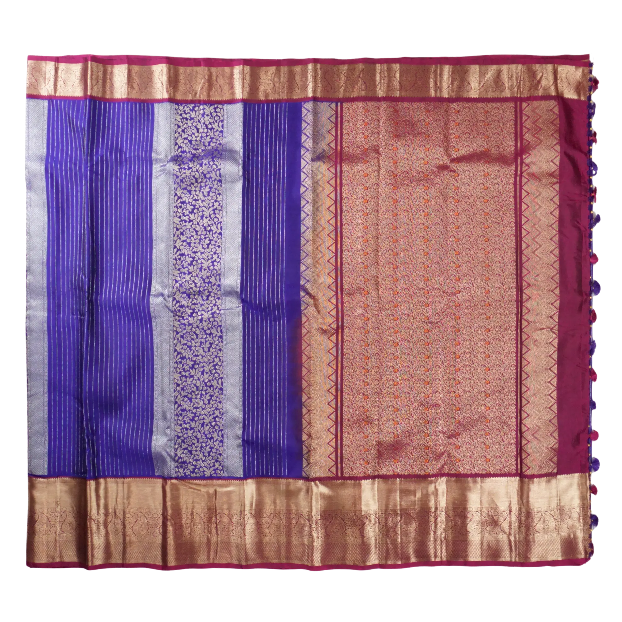 Neelam - Deep Blue and Magenta