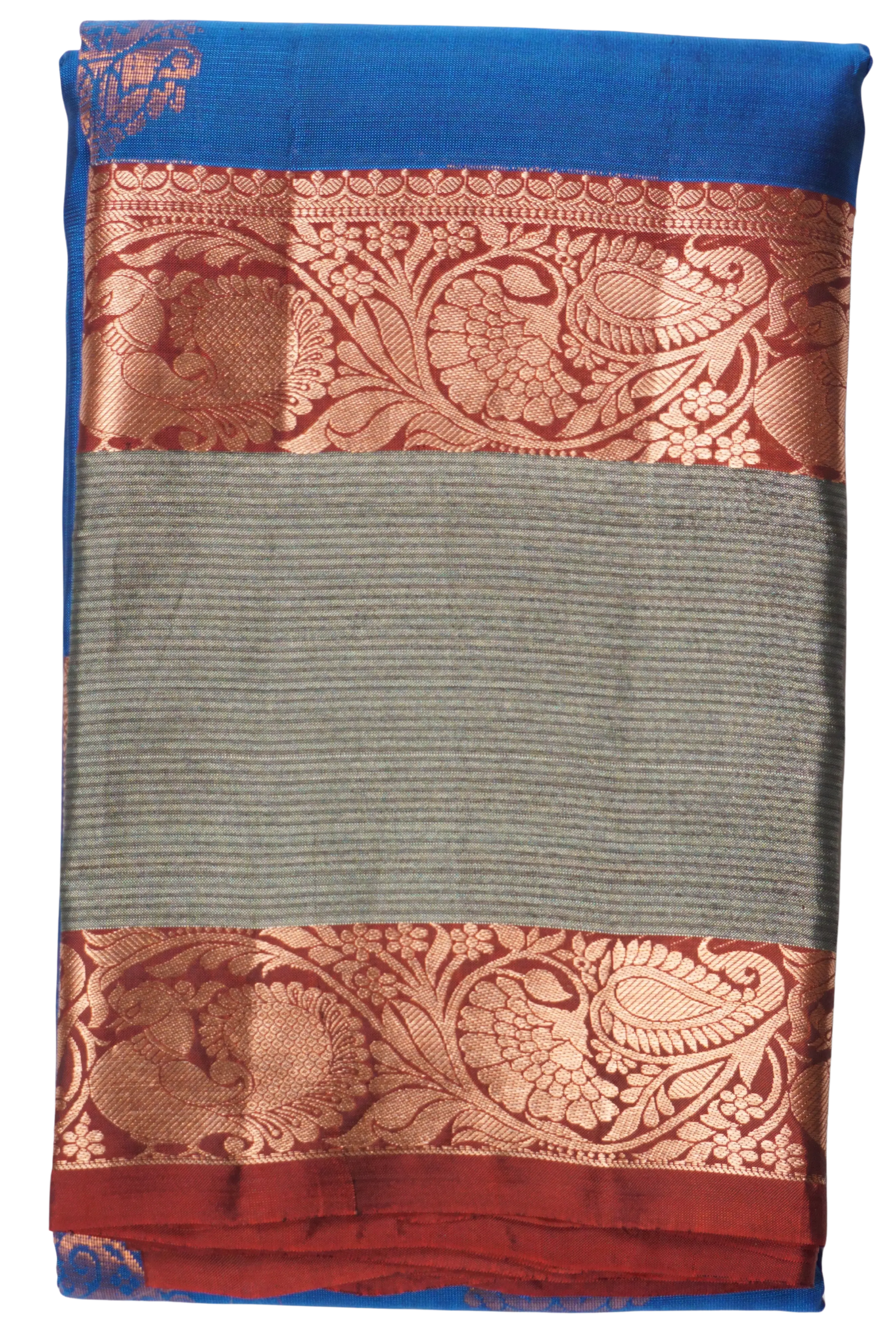 Chandrika - Royal Blue and Crimson Red