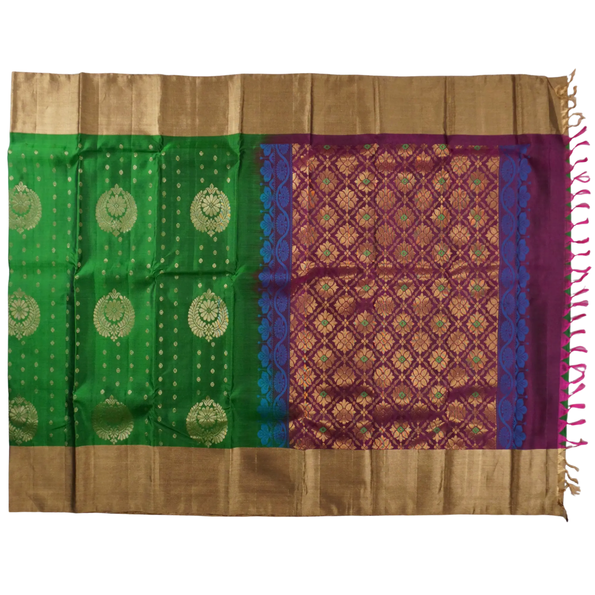 Shuddha - Green and Purple