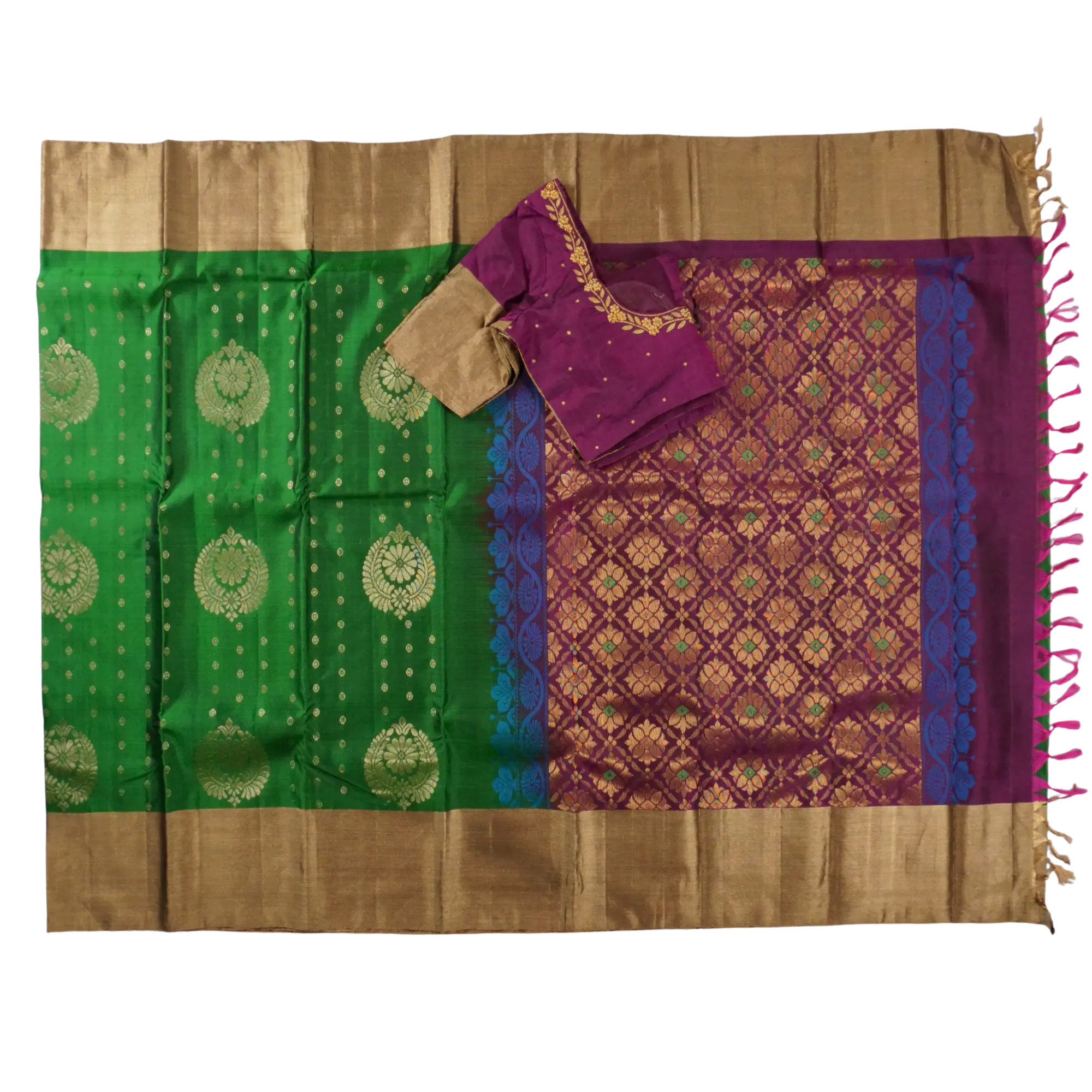 Shuddha - Green and Purple