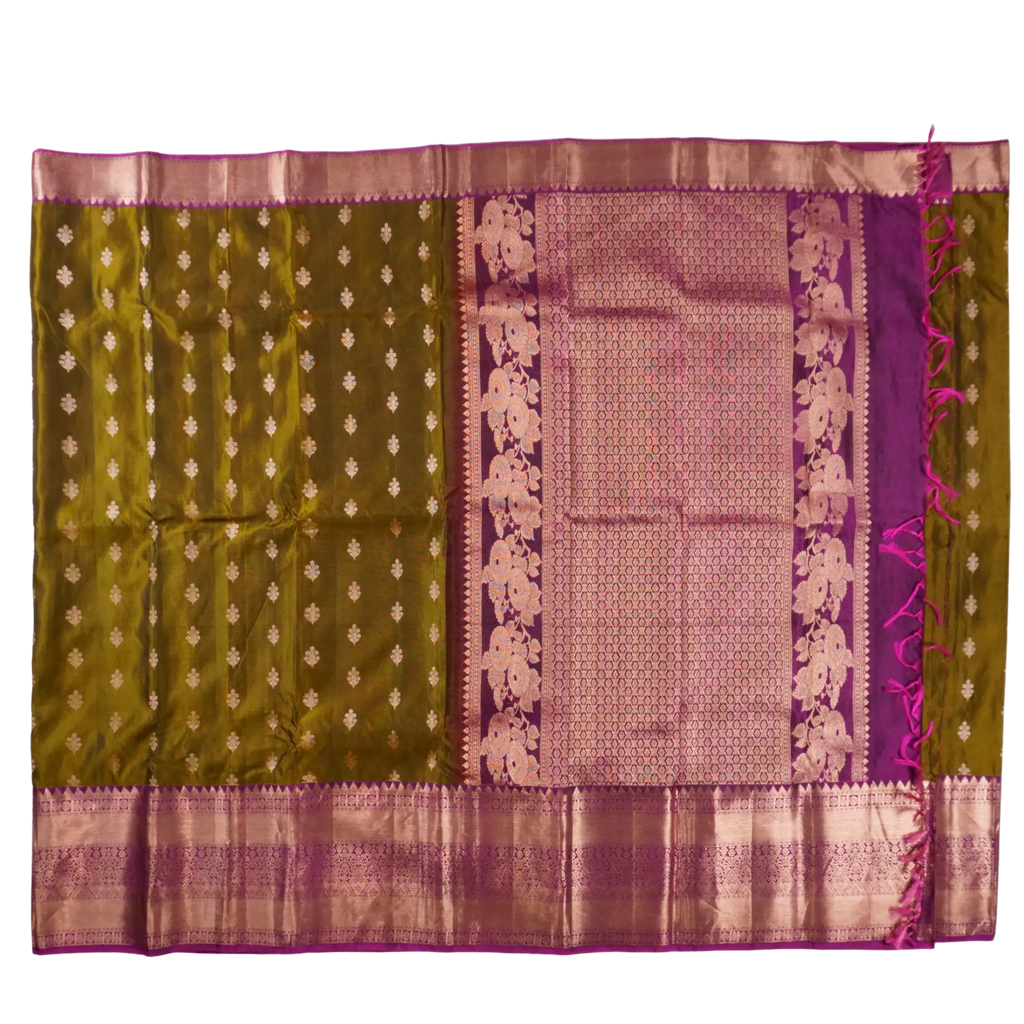 Vasanti - Olive and Magenta