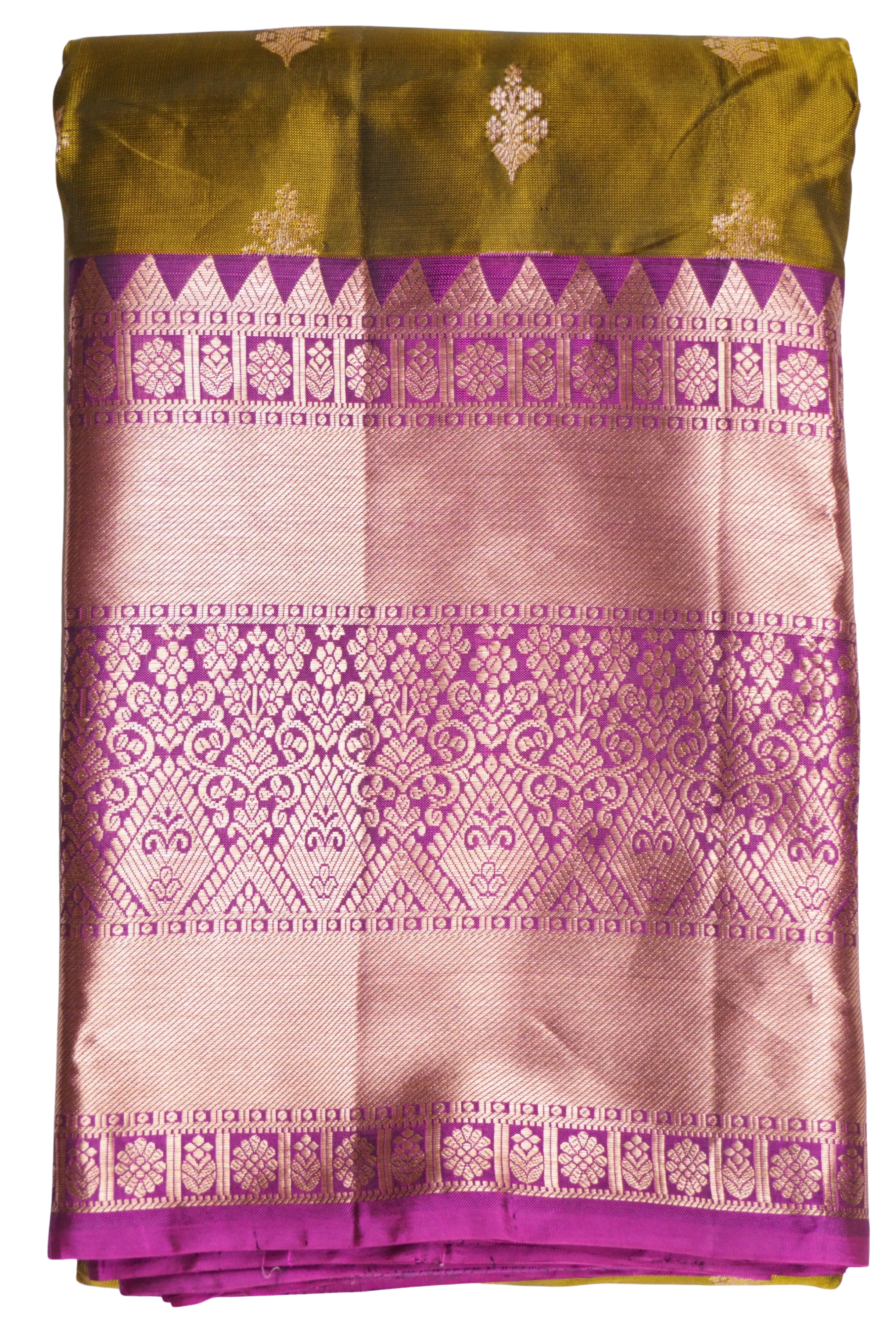 Vasanti - Olive and Magenta