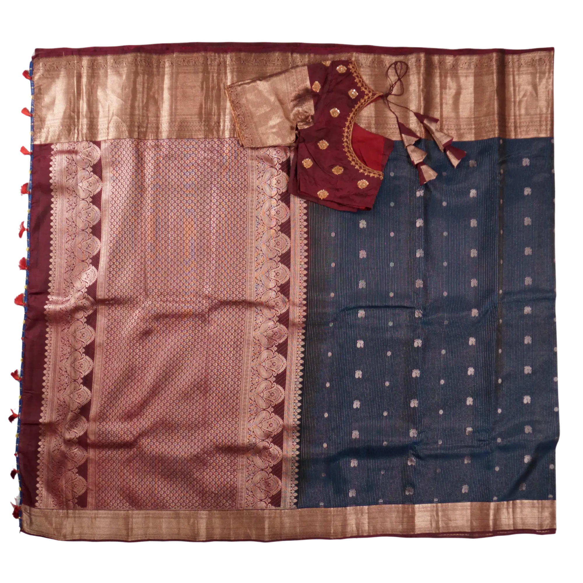 Sutra - Navy and Maroon