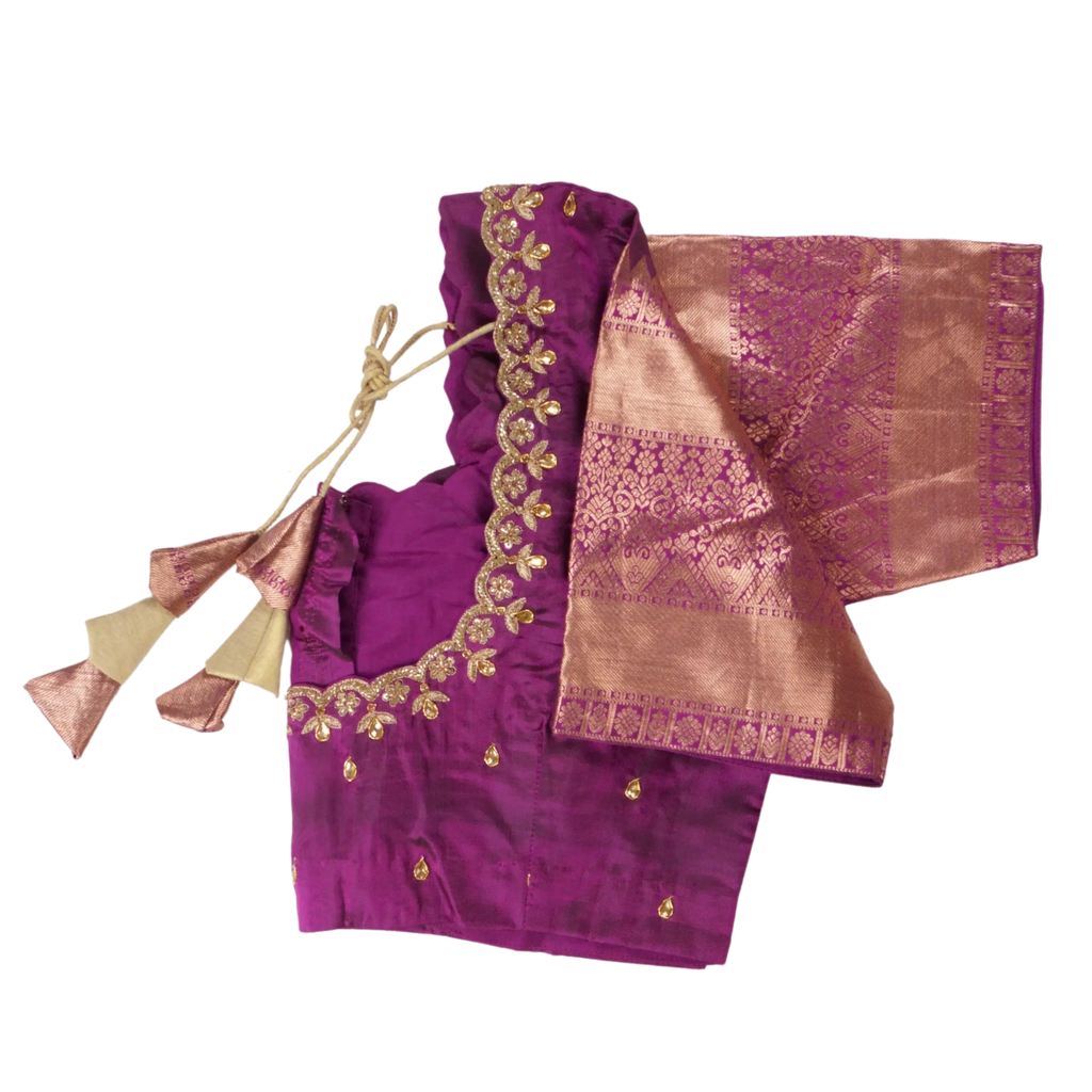 Ganga - Olive Green and Purple