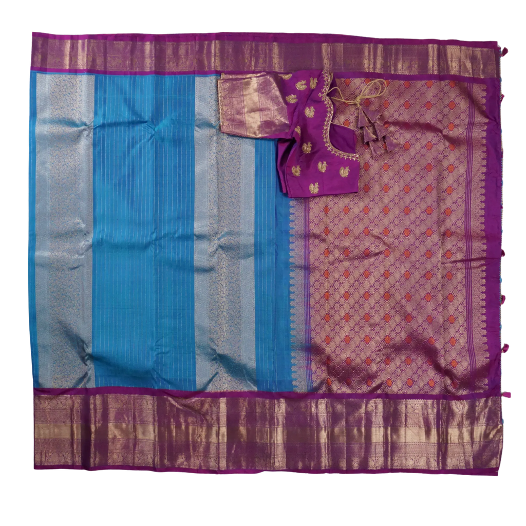 Neelam - Blue and Magenta