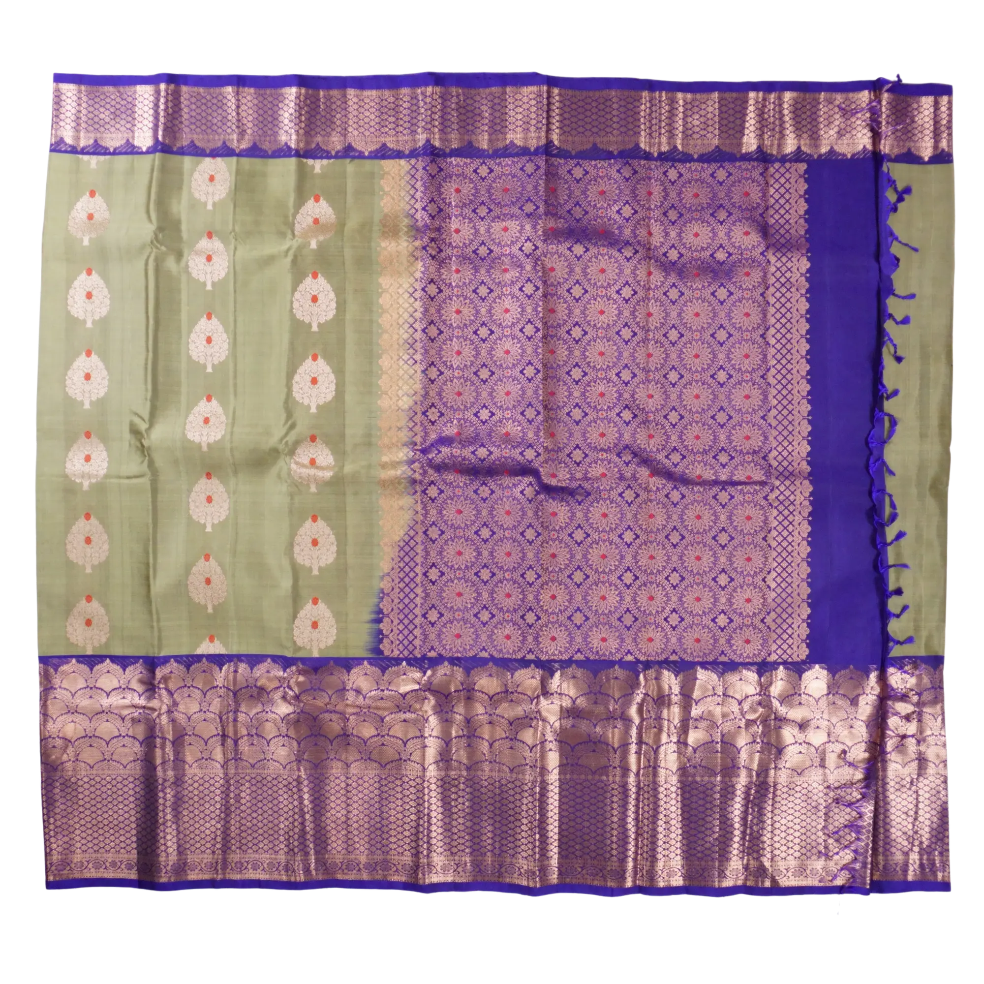 Sarpaangana - Navy and Olive