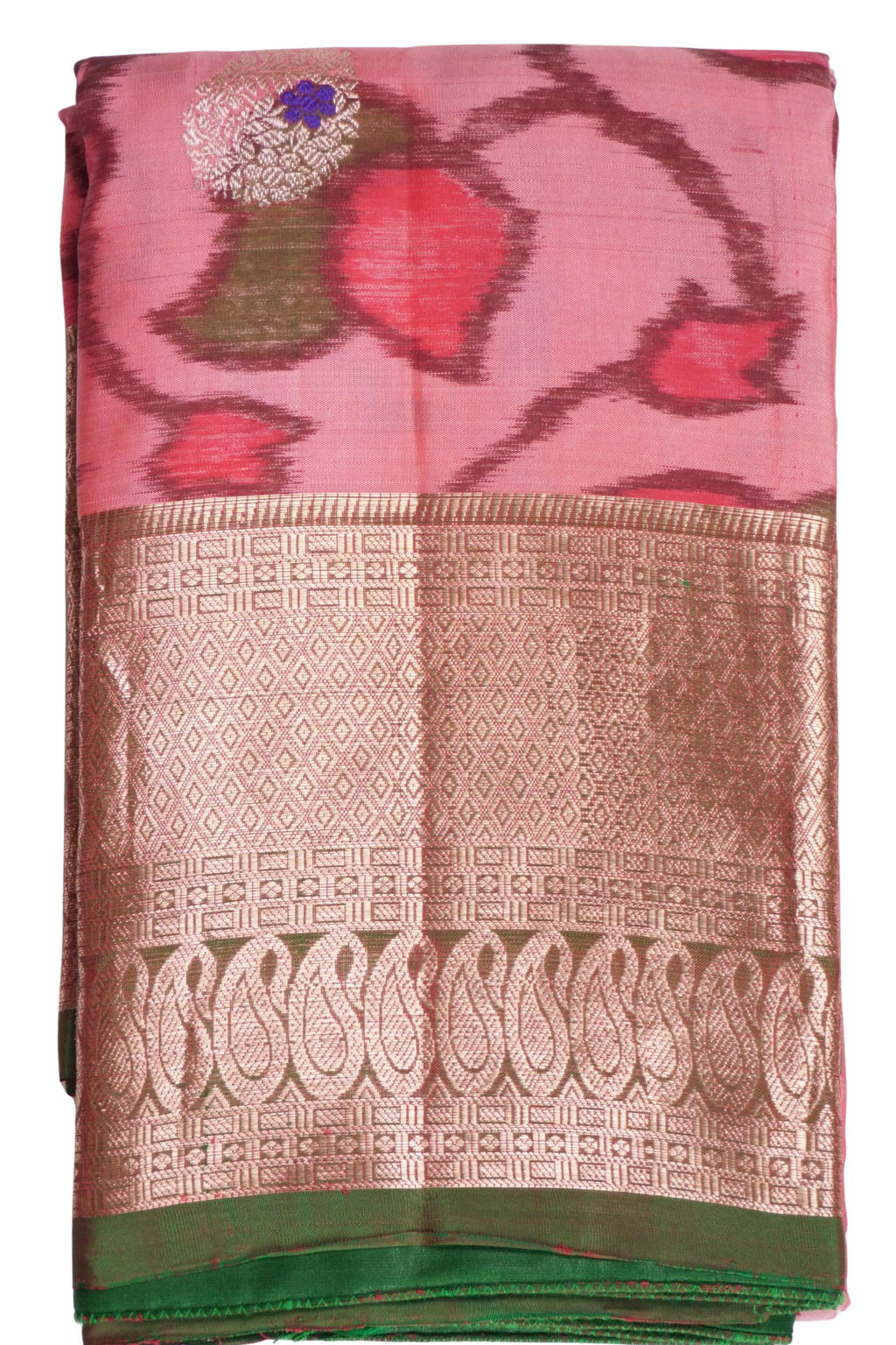 Ikkat - Pink and Green