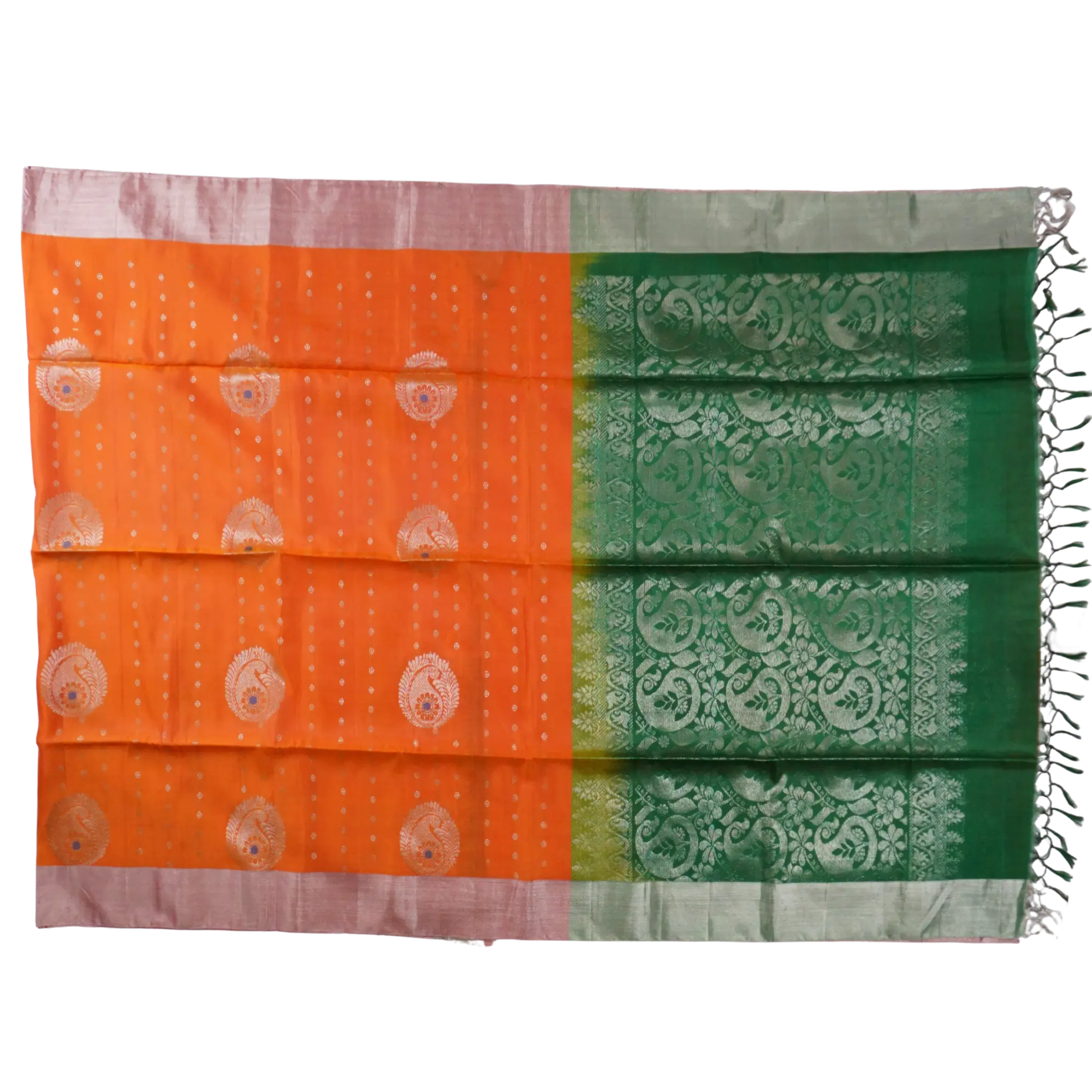 Sarika - Orange and Green