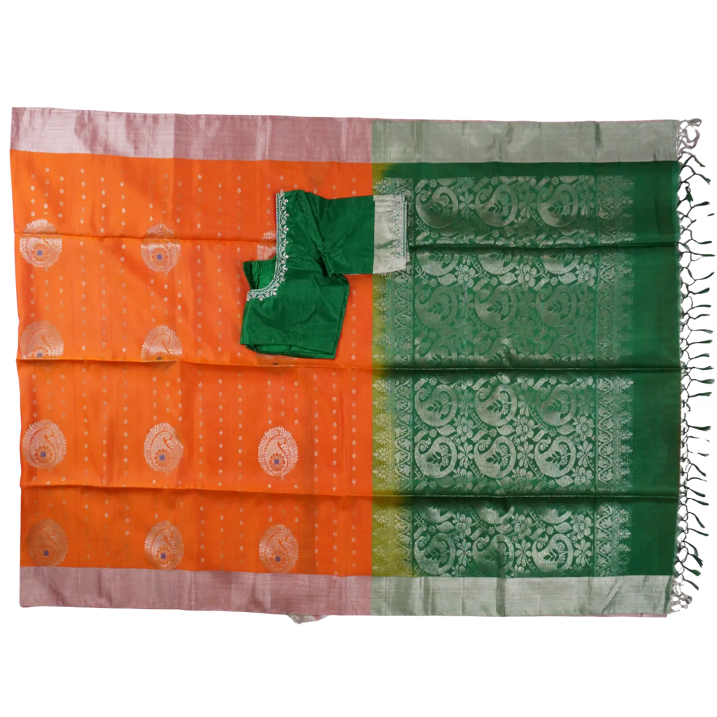 Sarika - Orange and Green