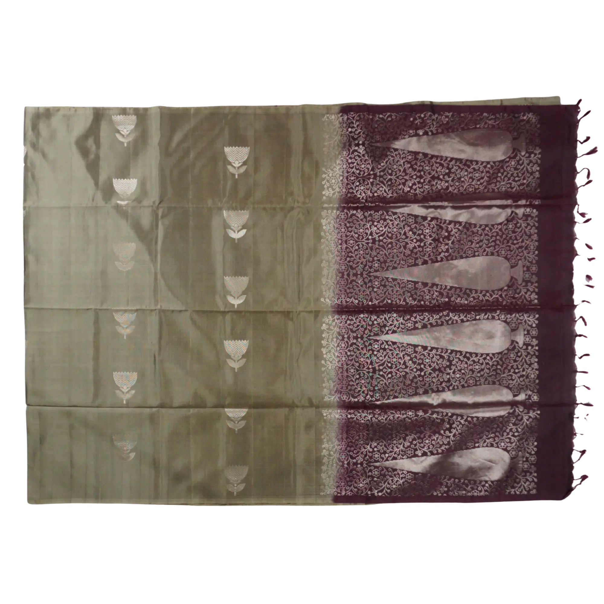 Nishaantara - Dark Wine and Gray