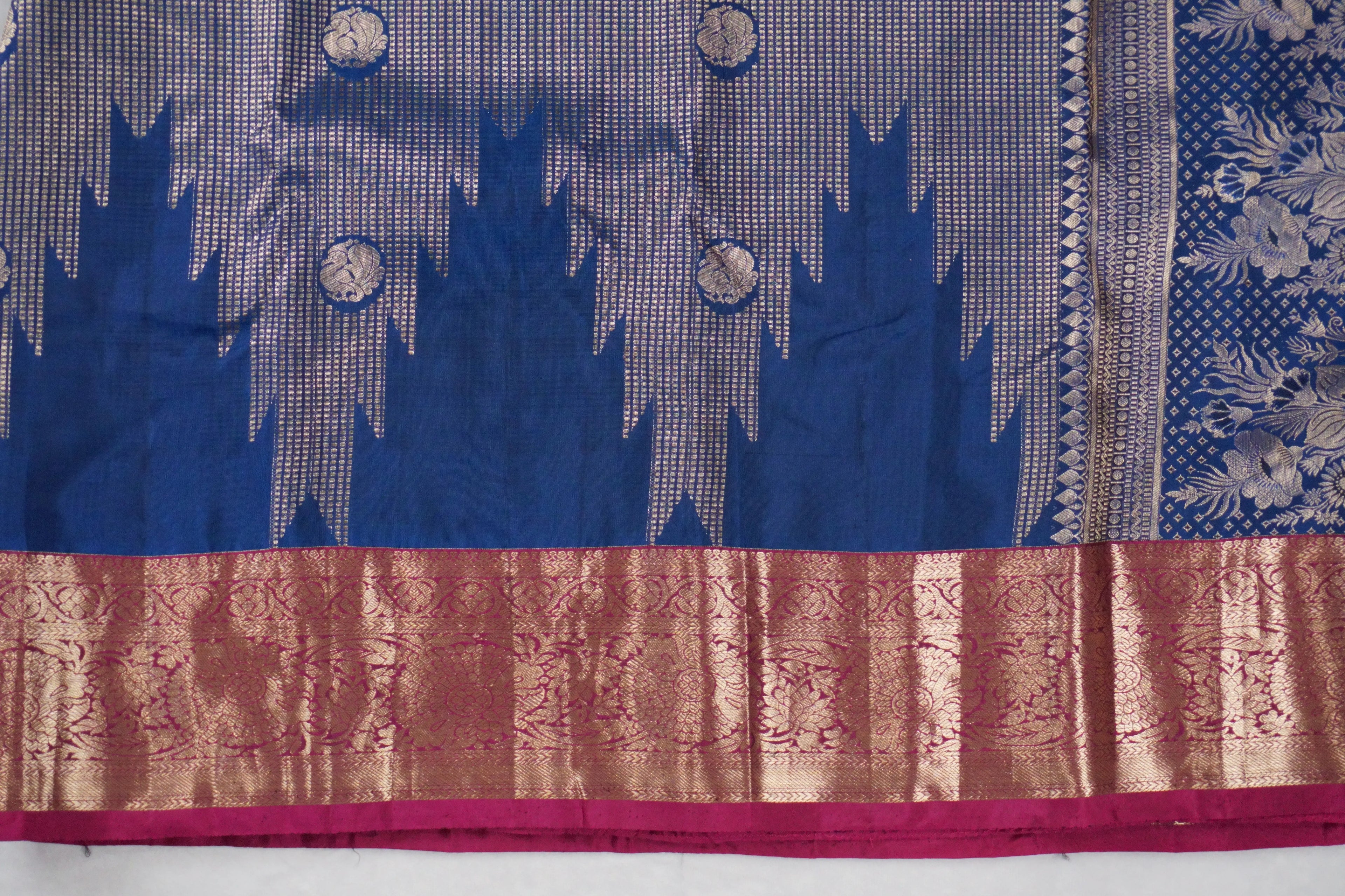 Kavitha - Navy and Magenta