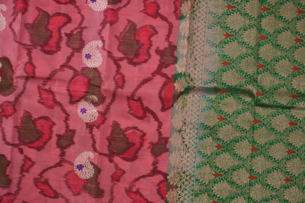 Ikkat - Pink and Green