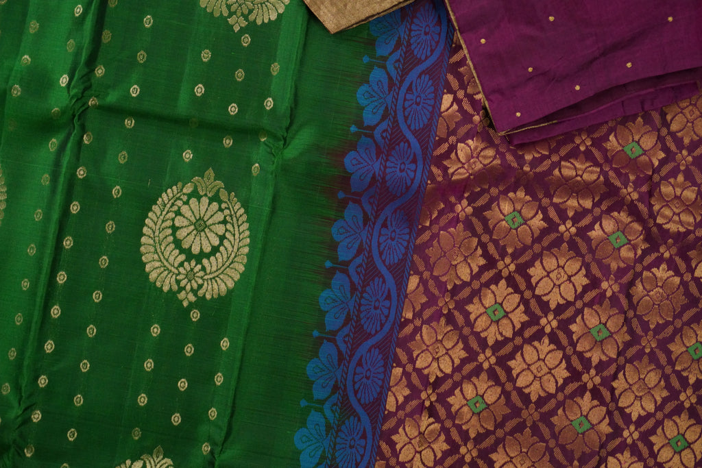 Shuddha - Green and Purple