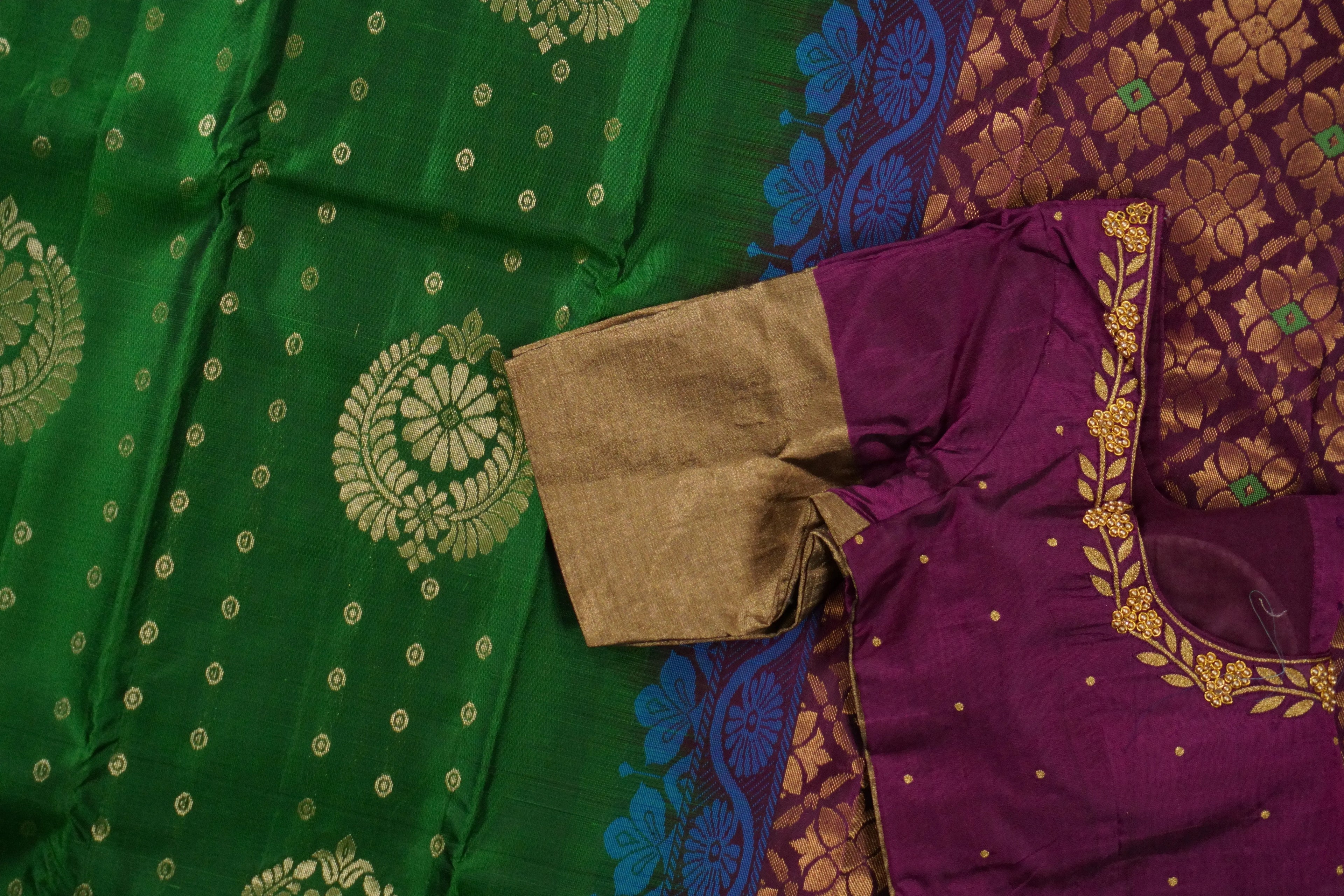 Shuddha - Green and Purple