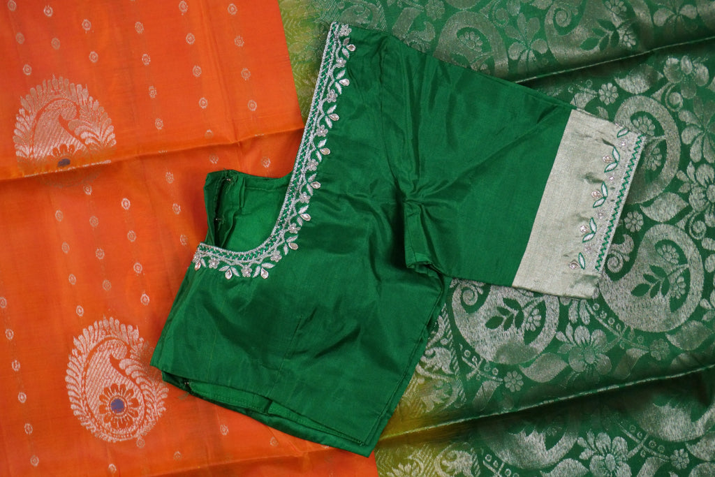 Sarika - Orange and Green