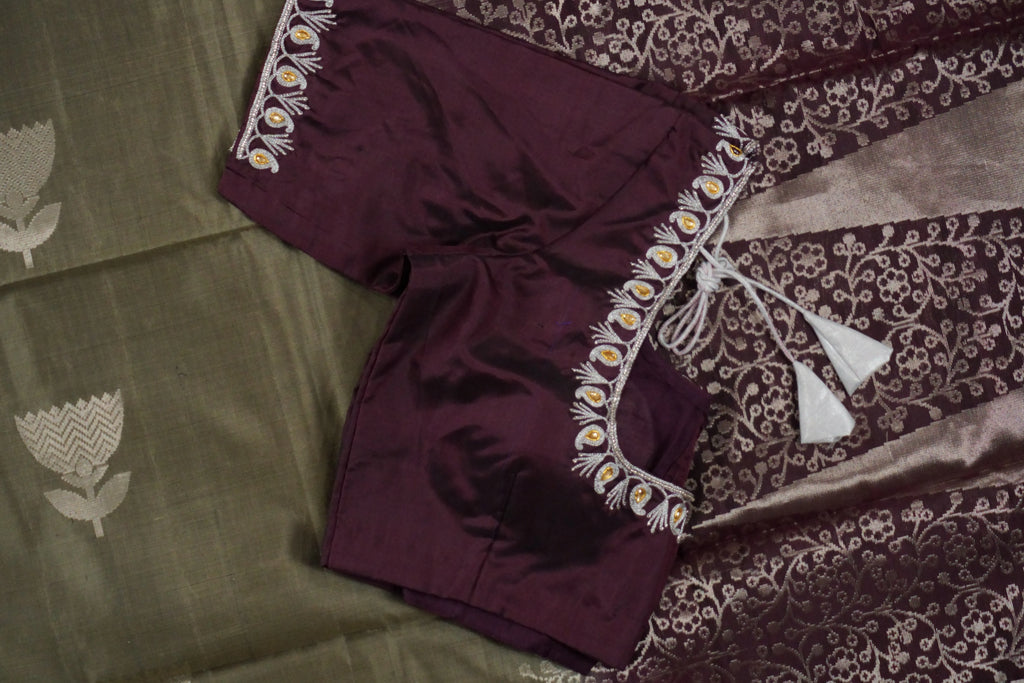 Nishaantara - Dark Wine and Gray